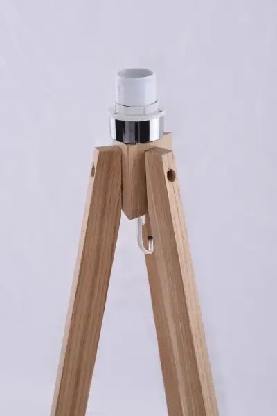 Drevená lampa Tripod