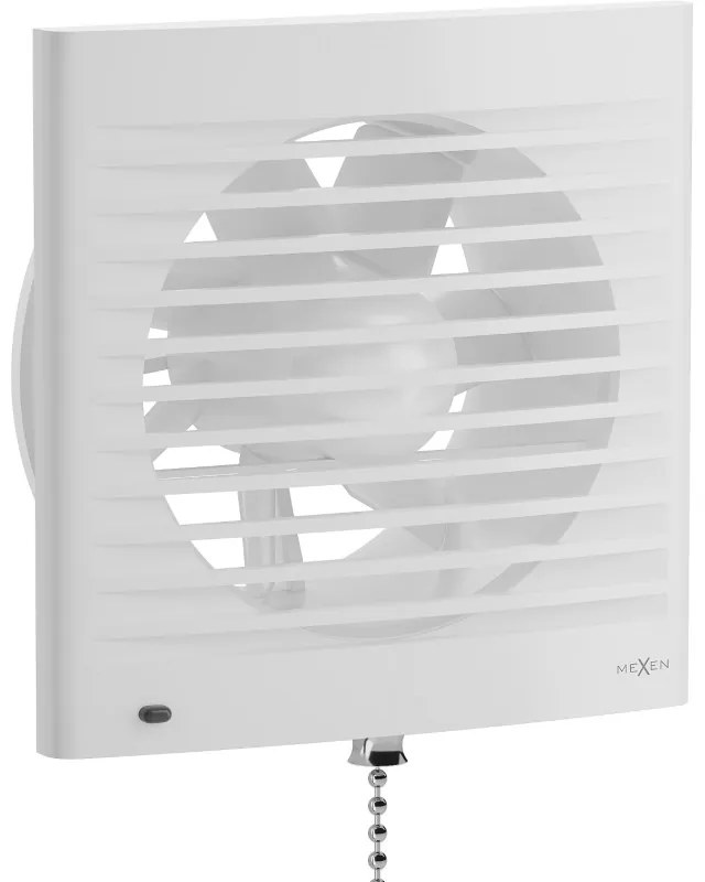 Mexen EXS, kúpeľňový ventilátor s lanovým spínačom, priemer 150mm, biela, W9604-150K-00