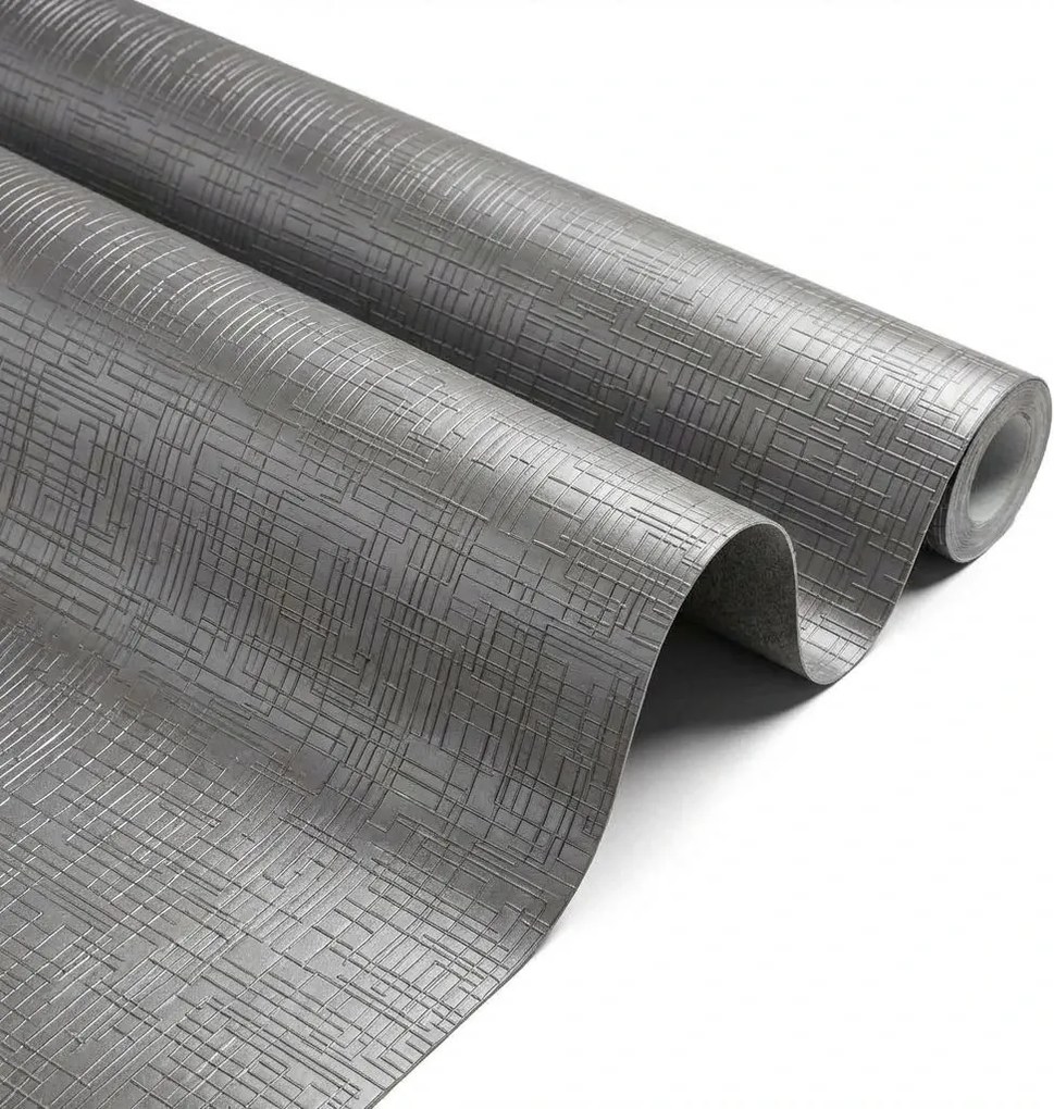IN-DURO Protišmyková podložka do zásuviek – STRIPES antracit, 1,5m x 48 cm