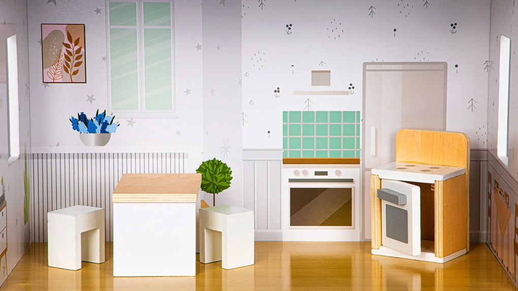 Domček pre bábiky s nábytkom Grace residence ECOTOYS