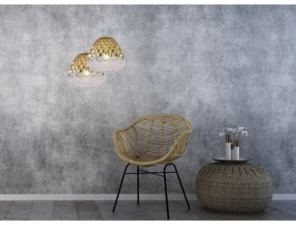 Klausen 111004 - Luster na lanku DIAMOND 1xE27/11W/230V zlatá