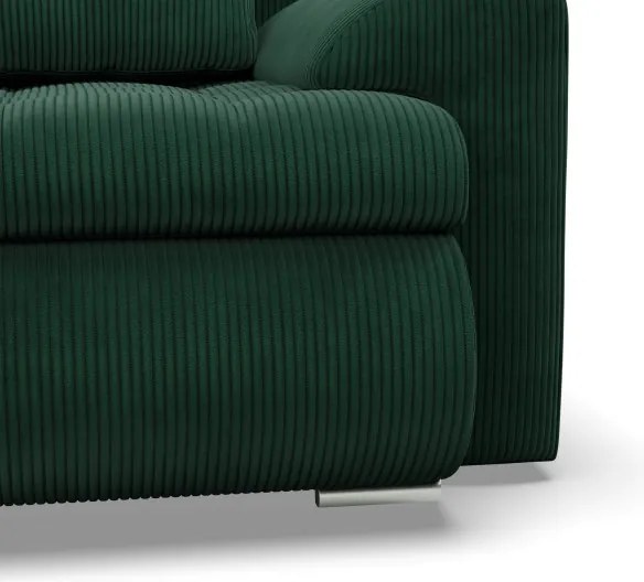 Sedacia súprava FORESTA ULL Poso v tvare U fľaškovo zelená