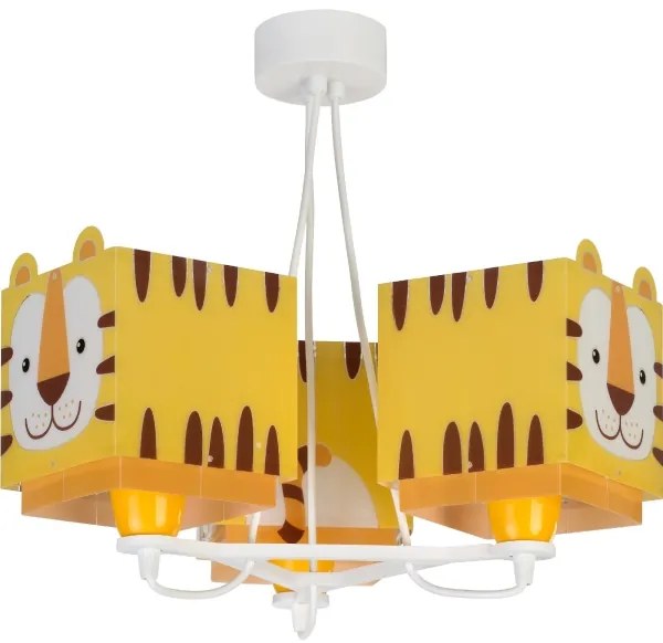 Dalber 64567 - Detský luster LITTLE TIGER 3xE27/60W/230V