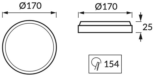Strühm STRÜHM Podhľadové bodové svietidlo SLIM LED C 12W WHITE Cold White 2486