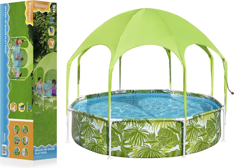 Detský záhradný bazén 244 cm x 51 cm Bestway 56432 Green