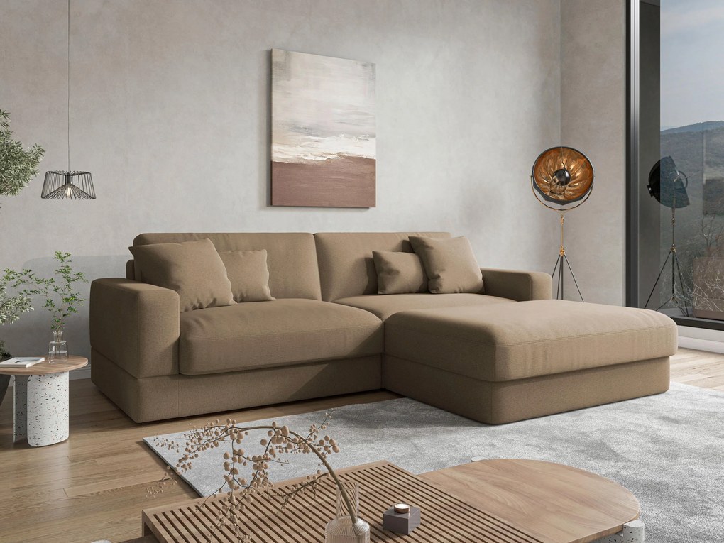 XXXLutz ROHOVÁ SEDAČKA, textil, hnedá Sit & More - Sedačky - 000144027401