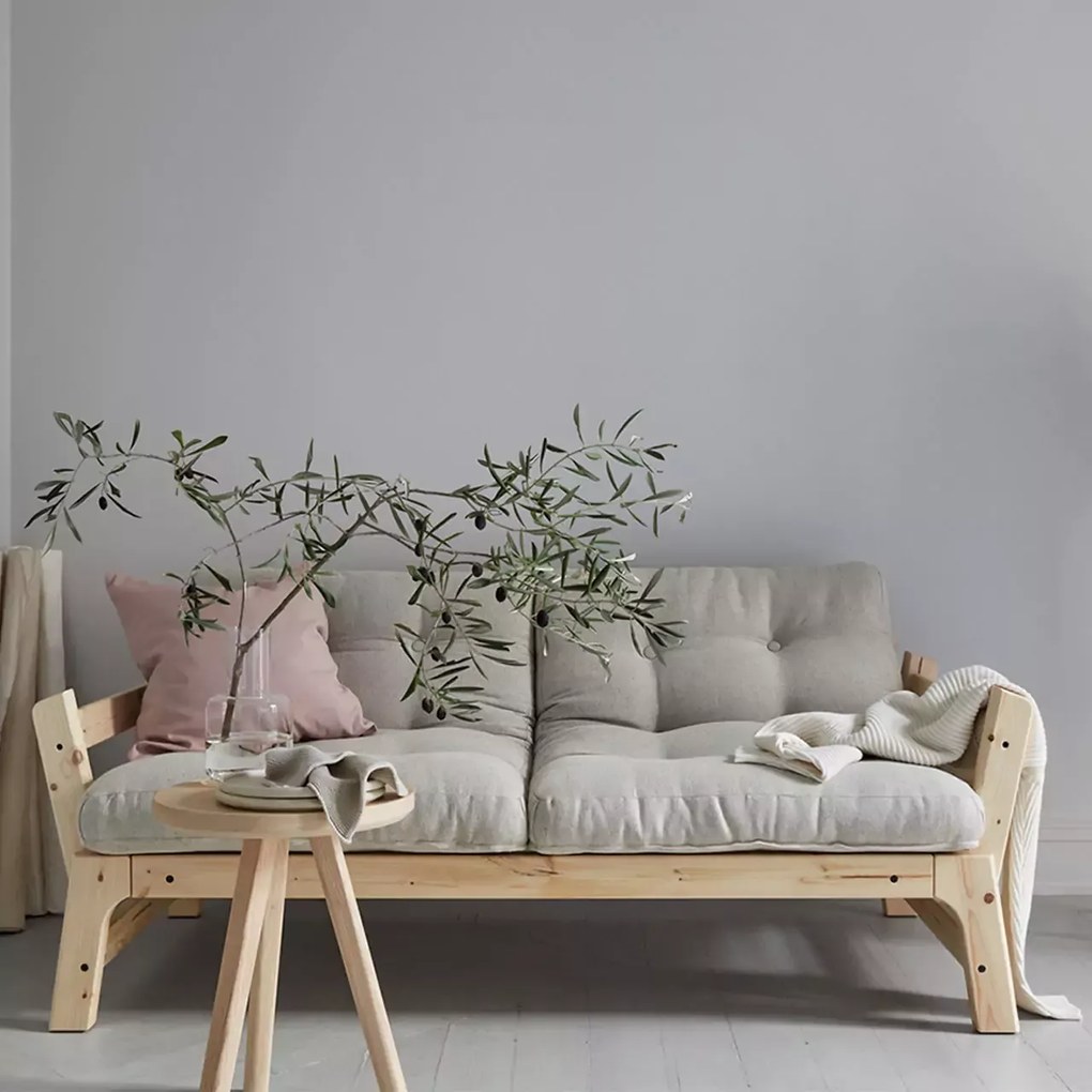 Variabilná pohovka Step Clear lacquered/Wheat beige 70 × 158 × 74 cm
