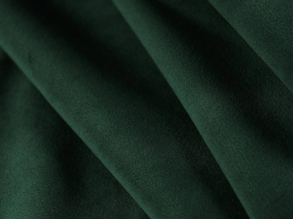 Modulárna sedemmiestna pohovka bella 379 cm ľavá zamat zelená MUZZA