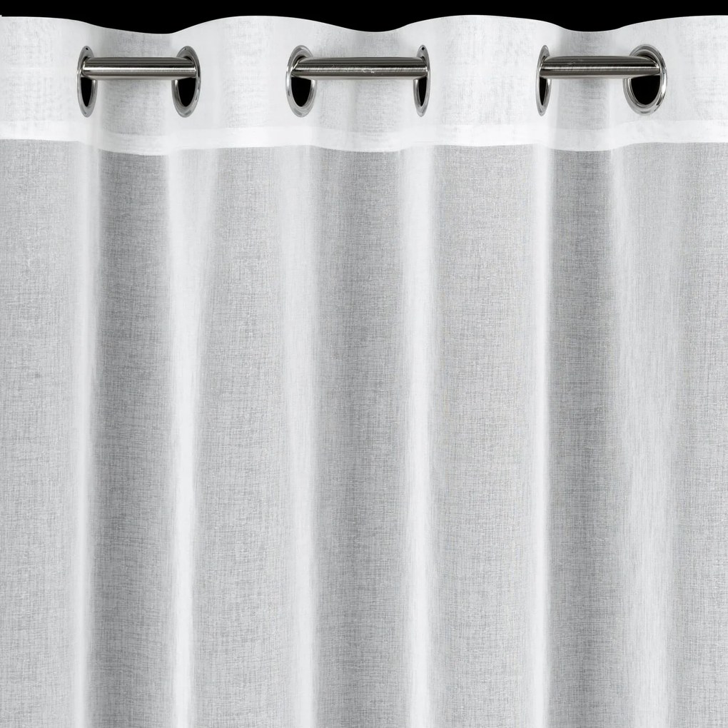 ZÁCLONA NA KRÚŽKOCH KAJA 350X145 CM CM BIELA