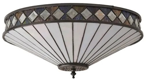 Endon 64145 - Stropné svietidlo Tiffany FARGO 2xE27/60W/230V pr. 41,5 cm