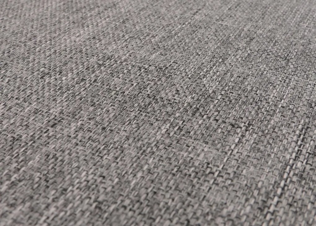 Záhradná lavička HWC-N47, 82x145x59 cm, akáciové drevo - sivý vankúš