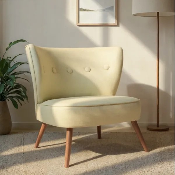 Kreslo JENI krémové