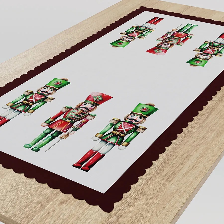 INTERMEDIC SK Vianočný obrus Luskáčik Karo 50x100 cm
