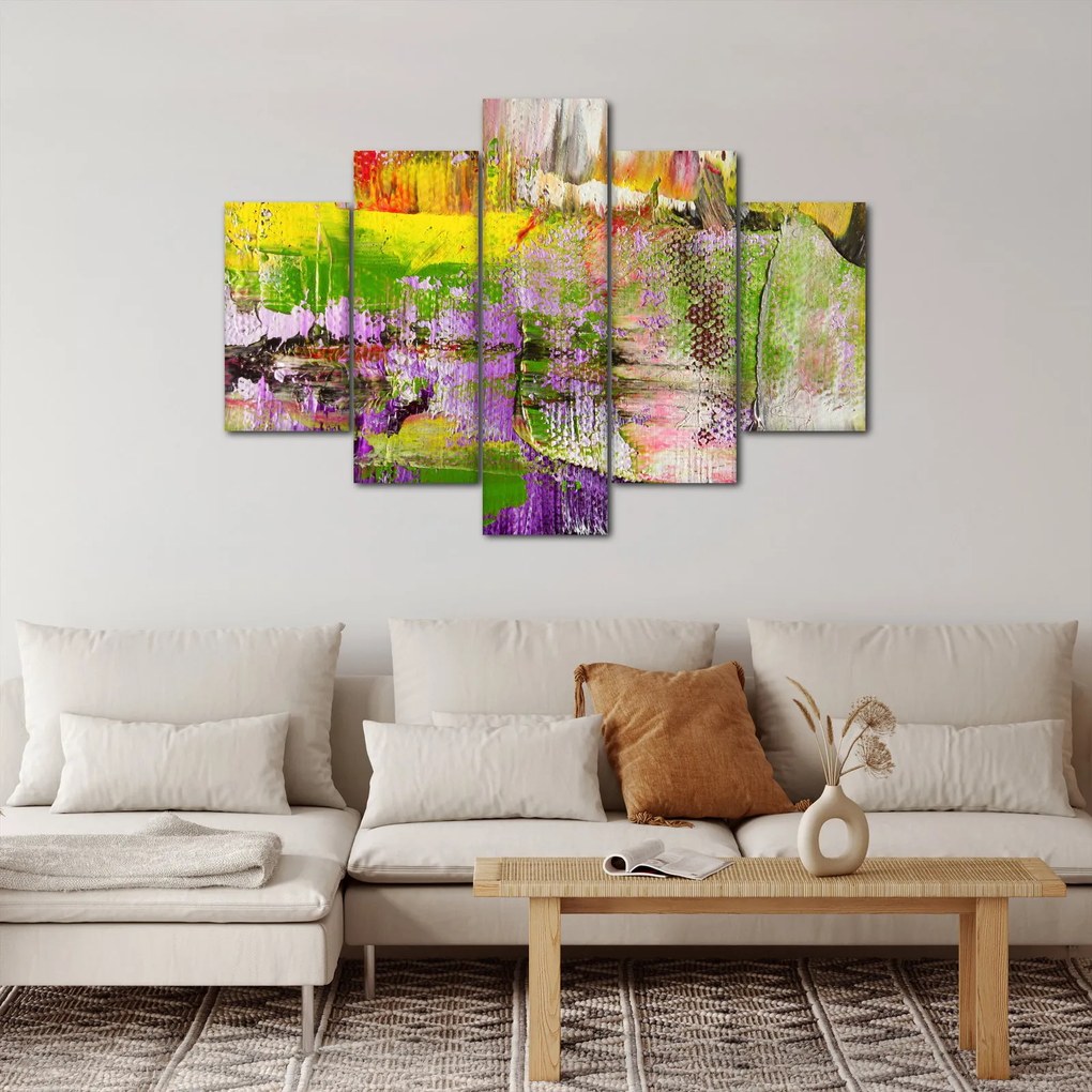 Obraz abstrakcie - maľba (150x105 cm)
