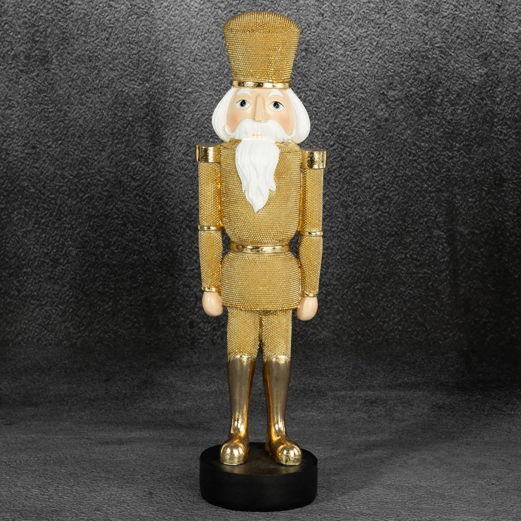 VIANOČNÁ SOŠKA NUTCRACKER 37CM ZLATÁ
