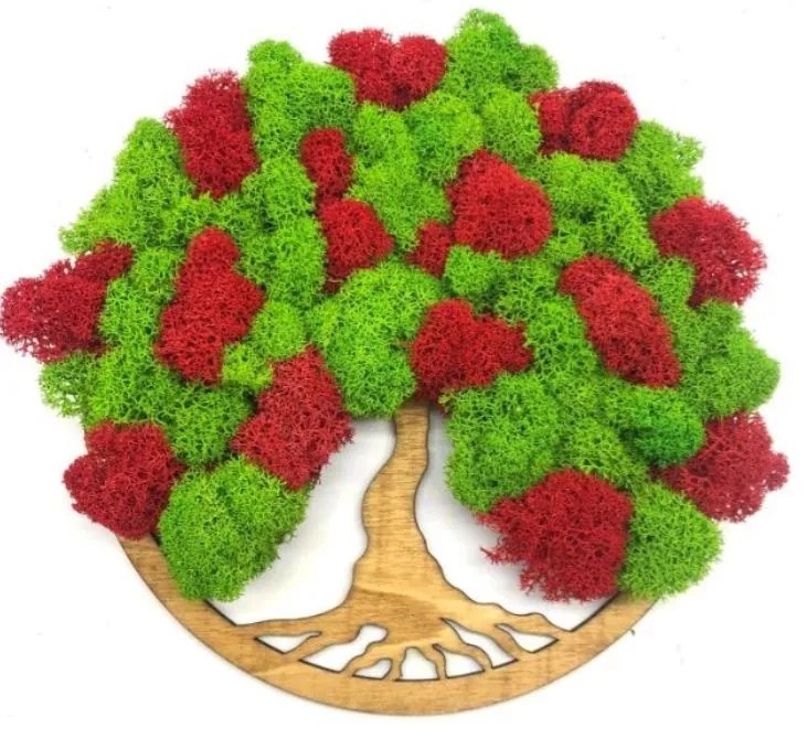 Strom na stenu z machu Parisa 20 cm