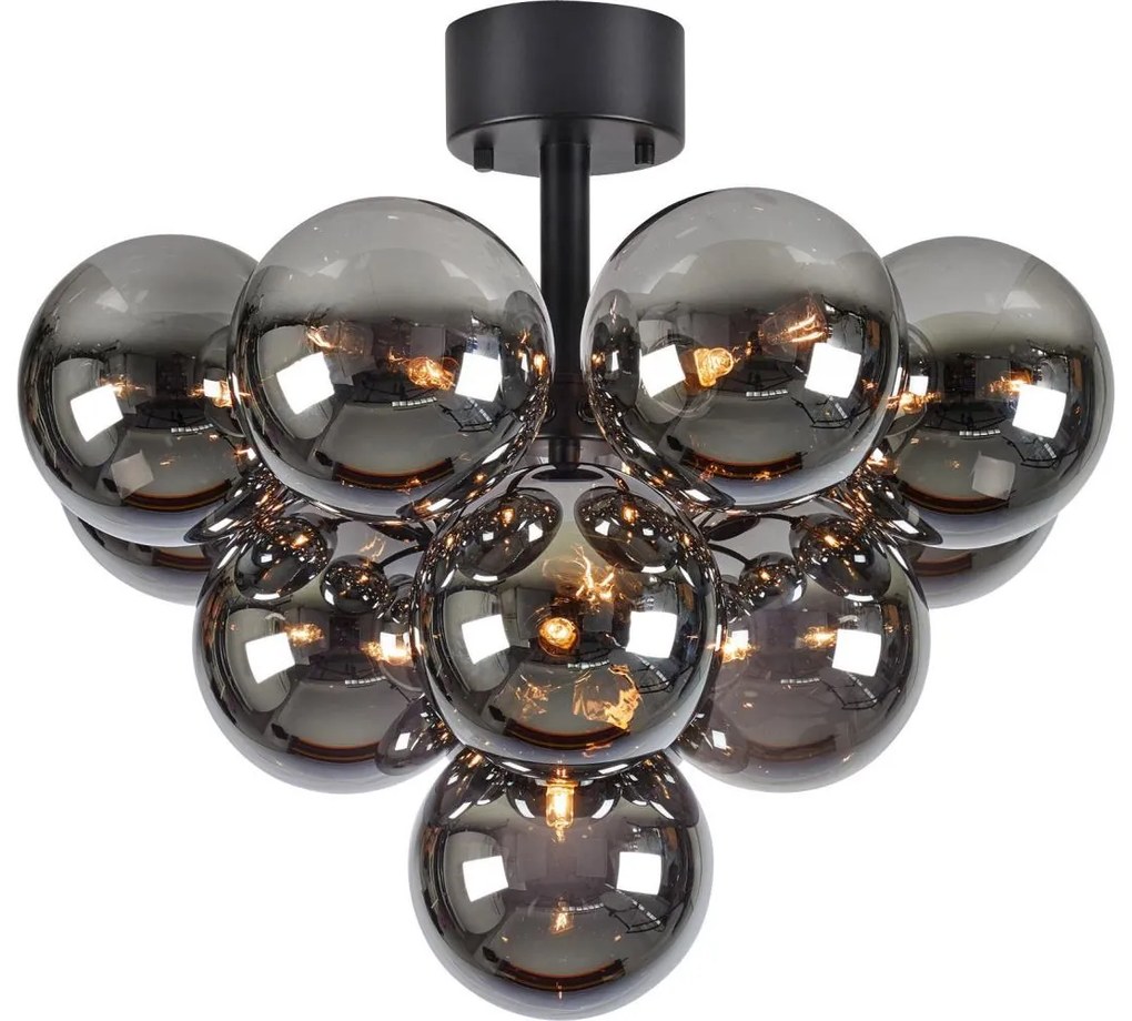 Markslöjd 108845 - Prisadený luster MERLOT 13xG9/18W/230V pr. 56 cm čierna/dymová