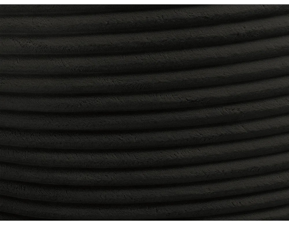 Čierny menčestrový sedací vak Socrate – Bobochic Paris