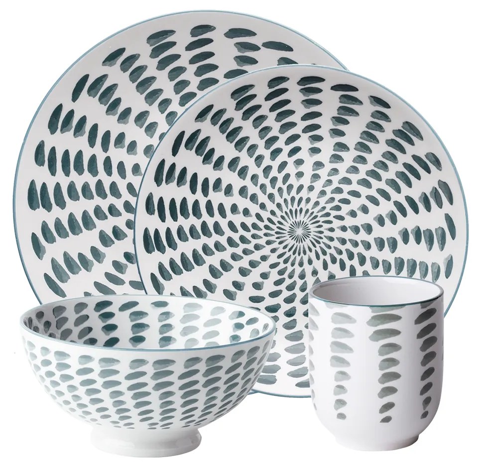 Porcelánový set 24 ks – Gaya Elements Water - W0094