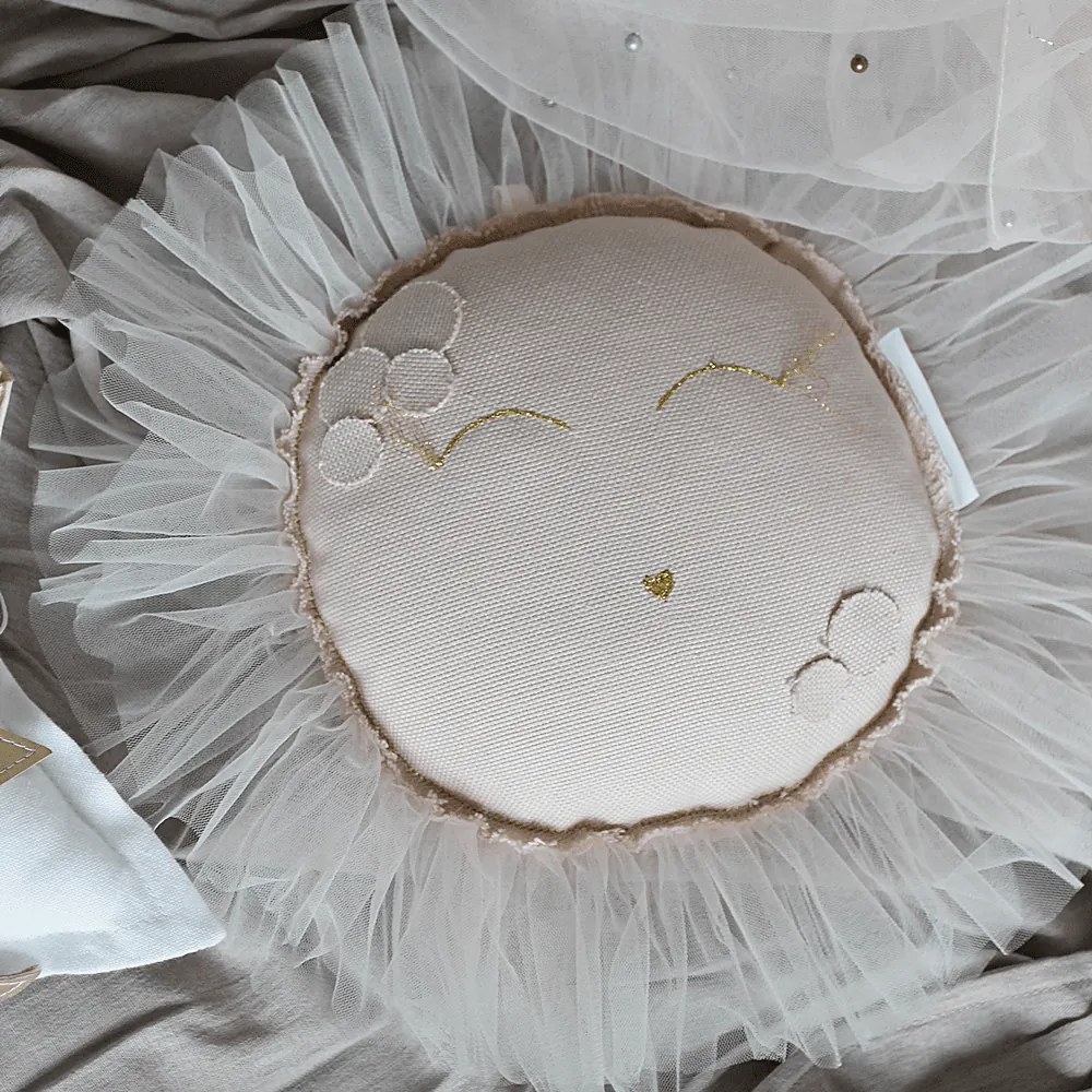 Závesná dekorácia slnka púdrovo ružová 35x35x5cm