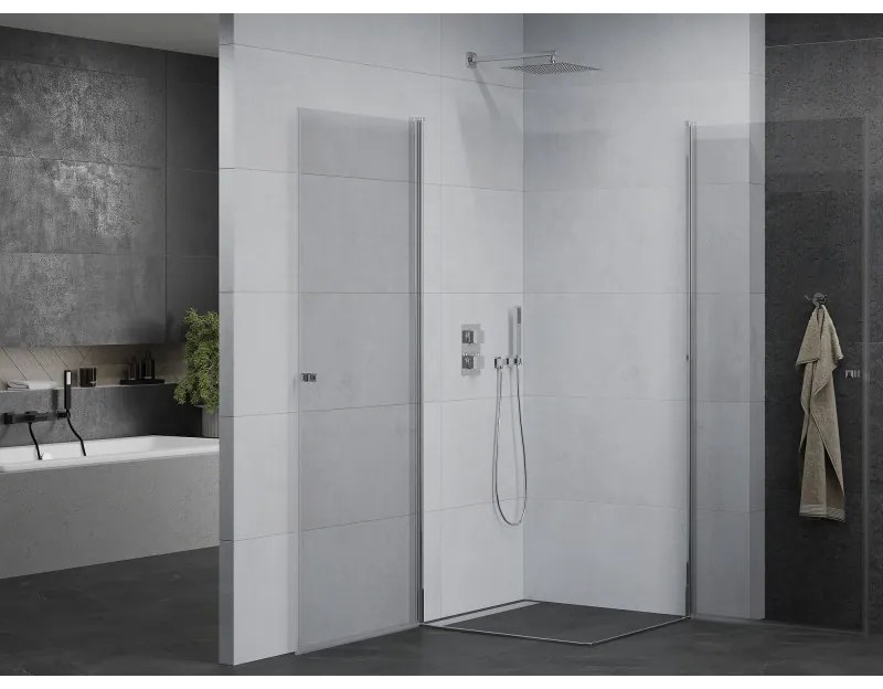 Mexen Pretoria DUO sprchovací kút 100x100cm, 6mm sklo, chrómový profil-číre sklo, 852-100-100-02-00