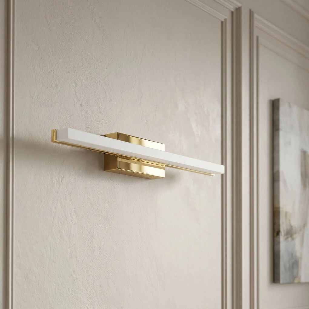 Toolight Toolight, LED nástenné svietidlo, 40cm, 6W, 4000K, 500lm, APP1848-1W, zlatá lesklá, OSW-66360
