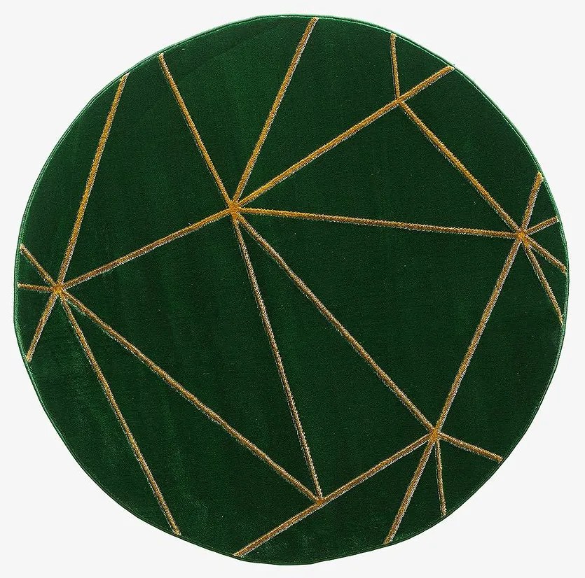 Koberec Diamond 1,6/1,6 A0071 zelená/zlatá