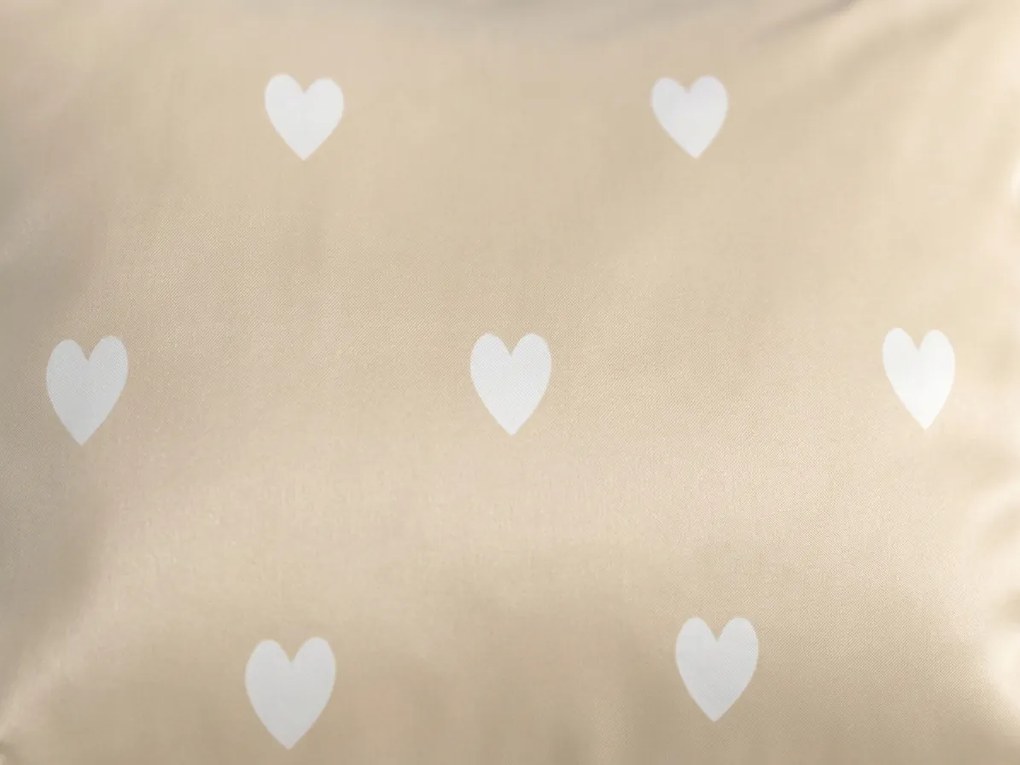 Sada polybavlnených obliečok HEARTILO POLY béžové + obliečka na vankúš 50 x 70 cm ZDARMA