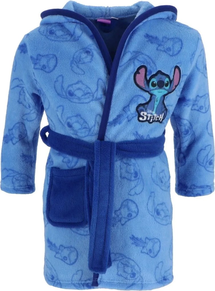 Chlapčenský coral fleece župan s kapucňou Lilo & Stitch, 92 / 98