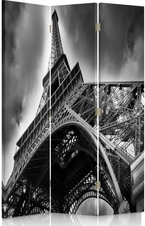CARO Paraván - Eiffel Tower | trojdielny | obojstranný 110x150 cm