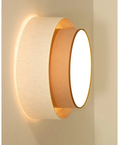 Stropné svietidlo NATIA 1xE27/60W/230V biela/hnedá