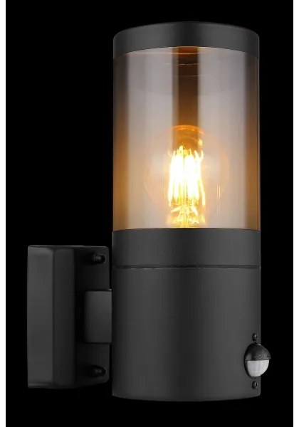 Globo 32014BSS-Vonkajšie nástenné svietidlo so senzorom XELOO 1xE27/60W/230V IP44