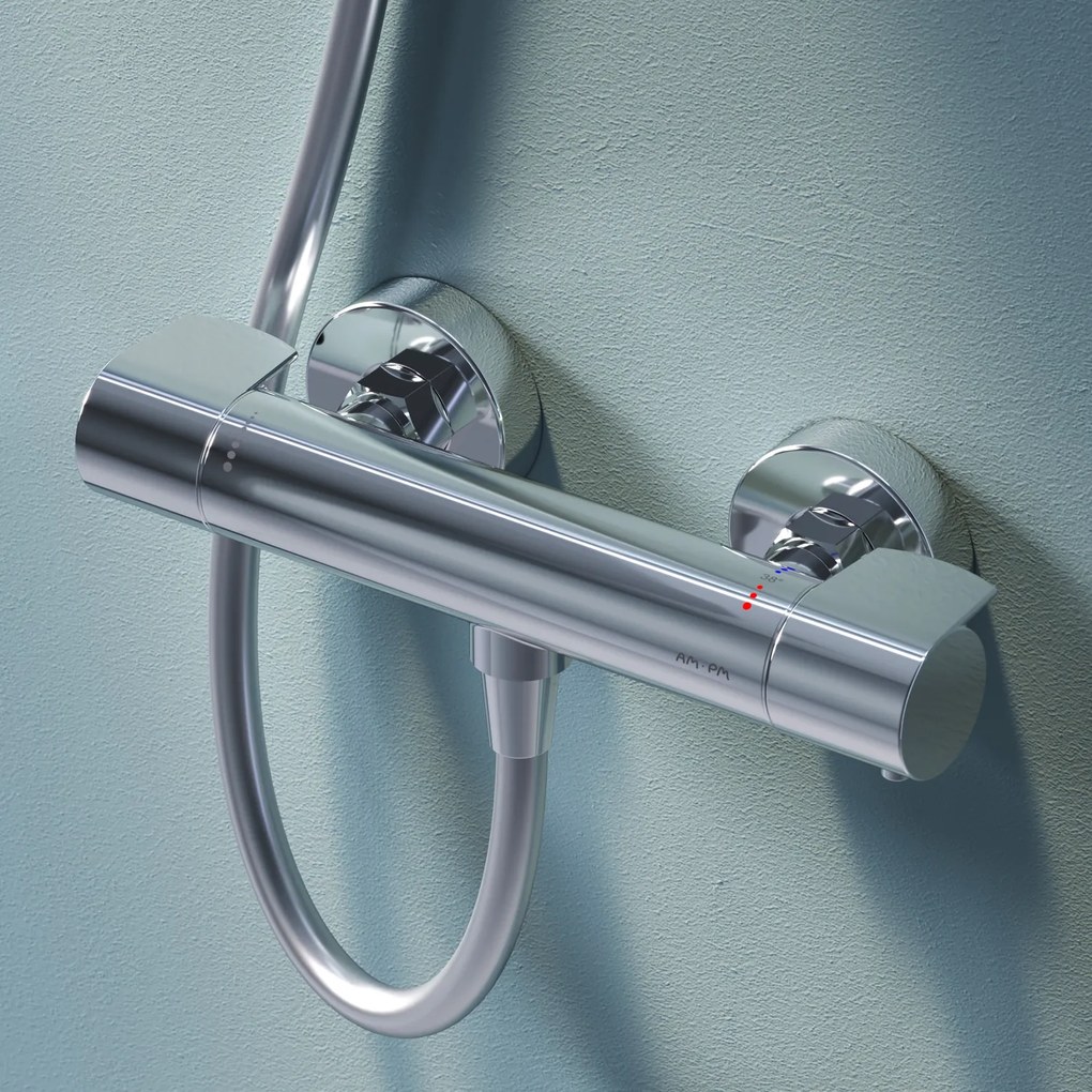 Ručná Sprchová Súprava AM.PM X-Joy F408XA46 s Termostatickou sprchovou batériou, chróm