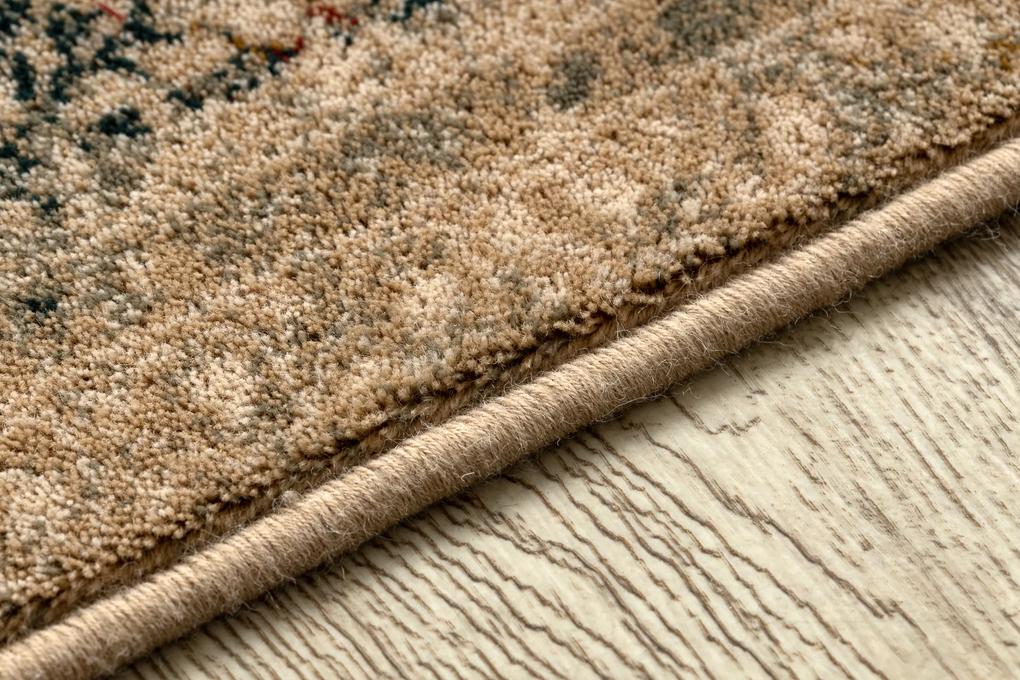 Vlnený koberec OMEGA MAMLUK Rozeta vintage krémová Veľkosť: 235x350 cm