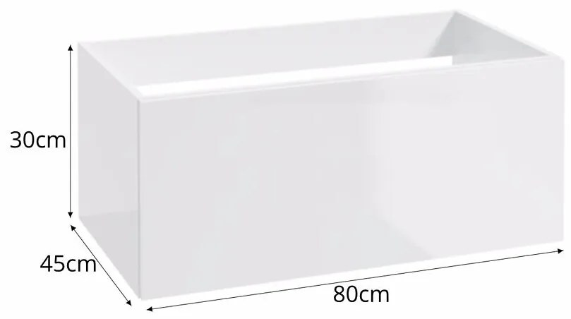 Kúpeľňová skrinka Metro System D80 0D1S