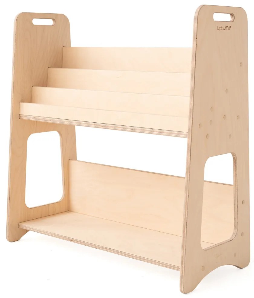 Detský Montessori regál, prírodný - 72 x 75 cm