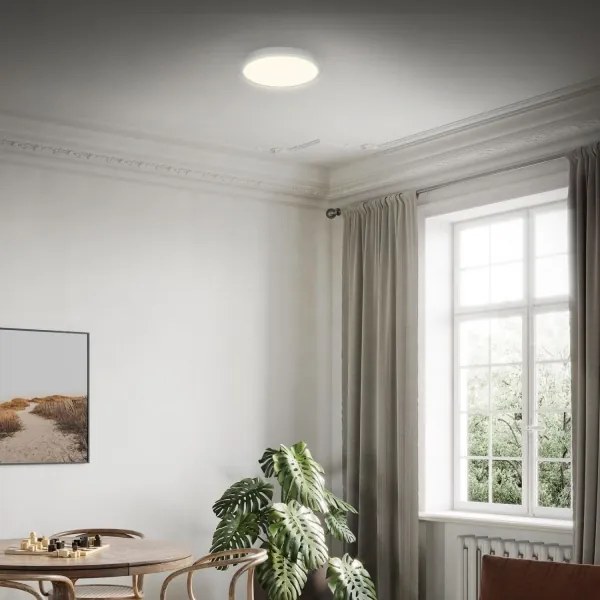 Briloner 3700-014-LED Stropné svietidlo RUNA LED/16W/230V 3000K pr. 28cm strieborná
