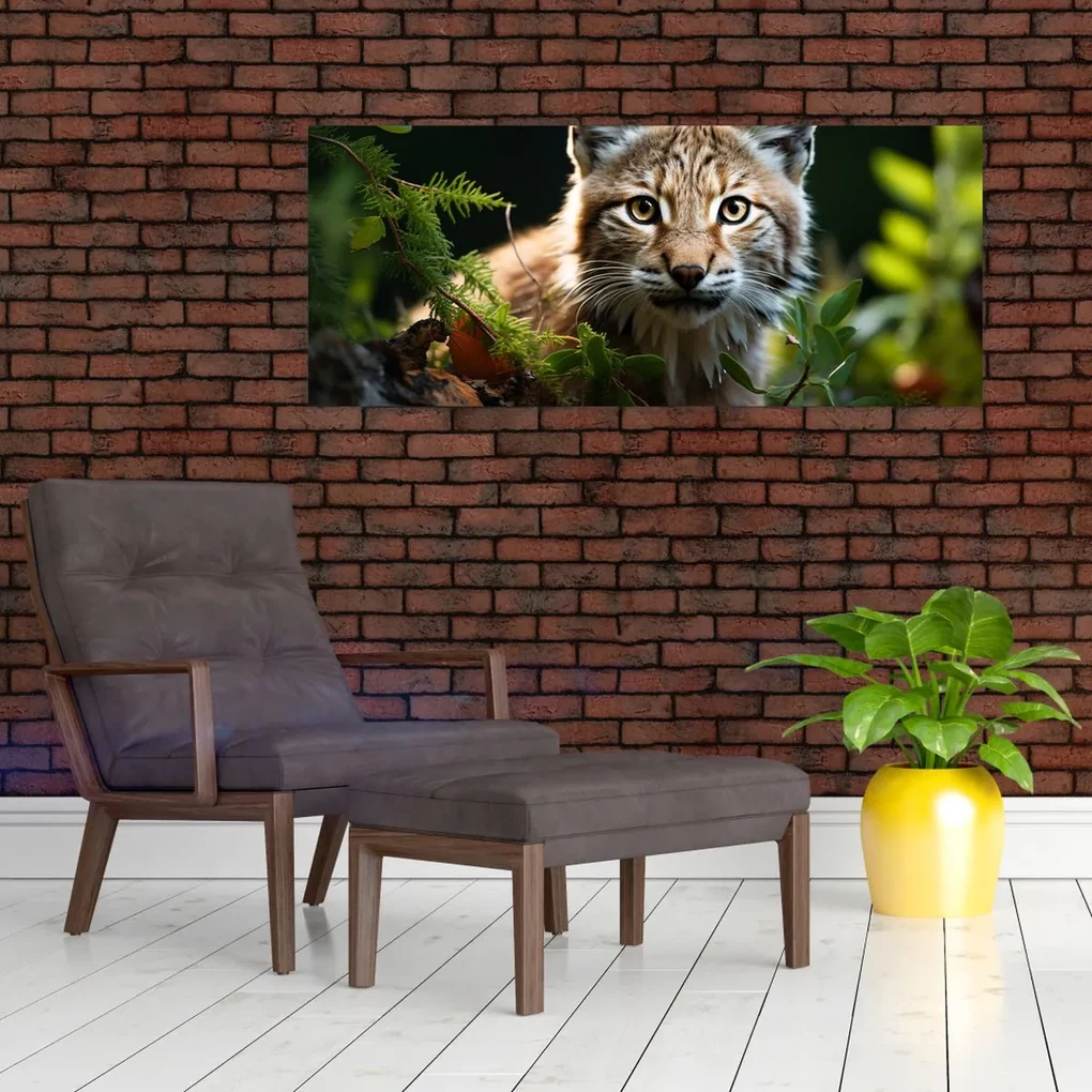 Obraz - Rys (120x50 cm)