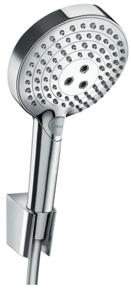 Hansgrohe Raindance Select S, sprchový set 120 3jet PowderRain s hadicou 1600 mm, chrómová, HAN-27668000