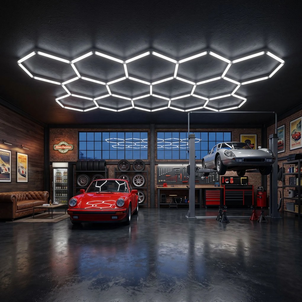 Toolight Toolight, LED stropné svietidlo HEXAGON, JNH052-H, biela, OSW-56244