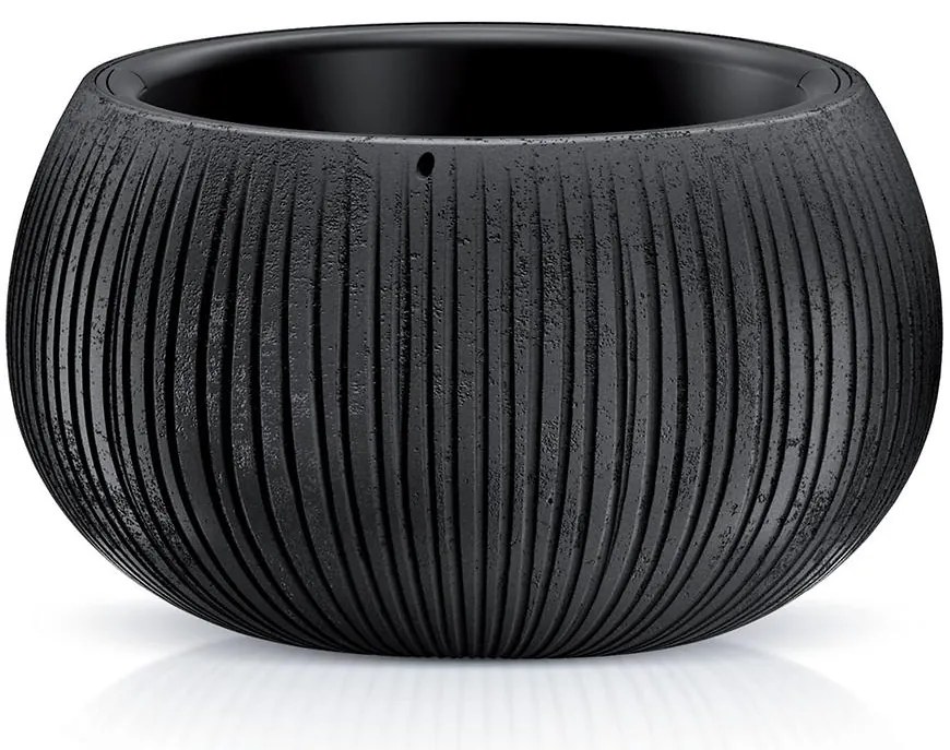 Kvetináč Betón Bowl čierny DKB290-B411