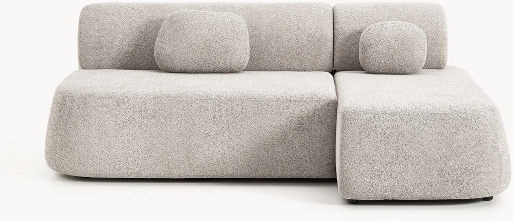 Rohová pohovka na spanie's úložným priestorom z plyšového buklé Pao