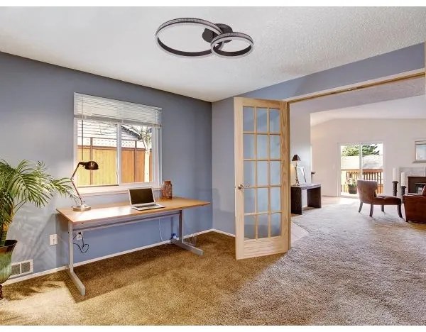 LED stmievateľný prisadený luster LED/110W/230V 3000-6500K + diaľkové ovládanie