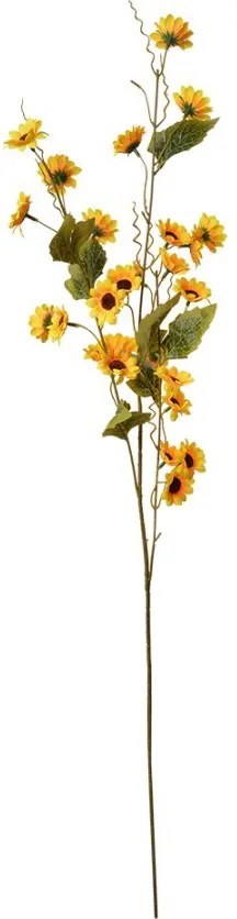 Dekorácia umelá kvetina so žltými kvetmi - 25*6*107 cm