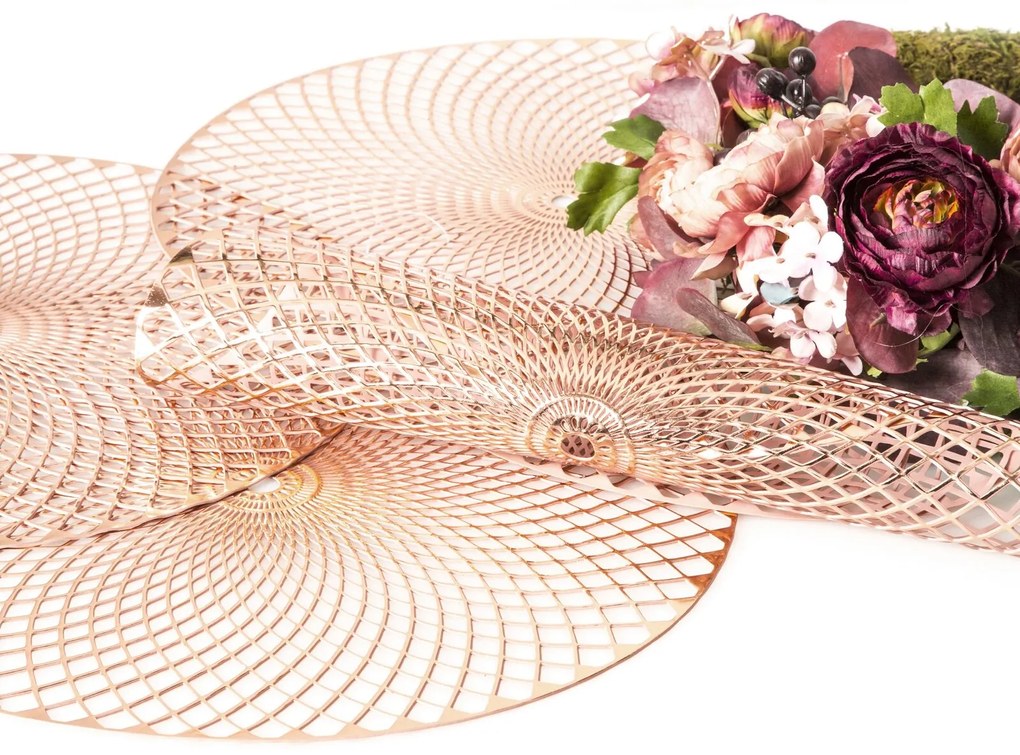 SADA 6 KS PRESTIERANIE NA STÔL DARIA (FI) 38 CM MEDENÁ