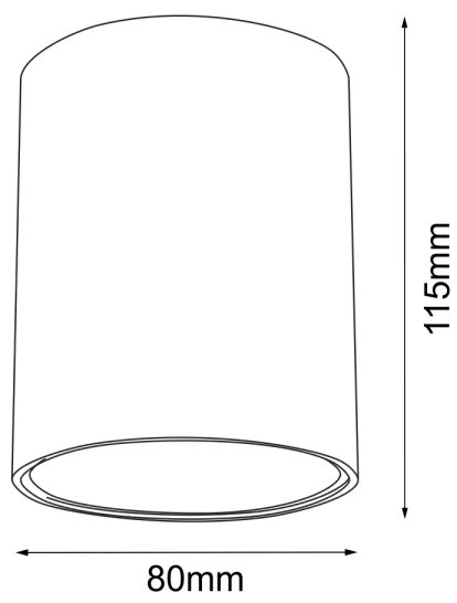 Brosline 1254 - Bodové svietidlo POINT 1xGU10/10W/230V čierna