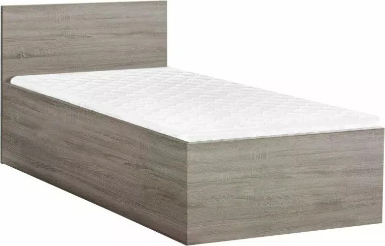 Posteľ SOFIA 80 x 200 cm, dub lanýž Rošt: Bez roštu, Matrac: Matrac COCO MAXI 20 cm