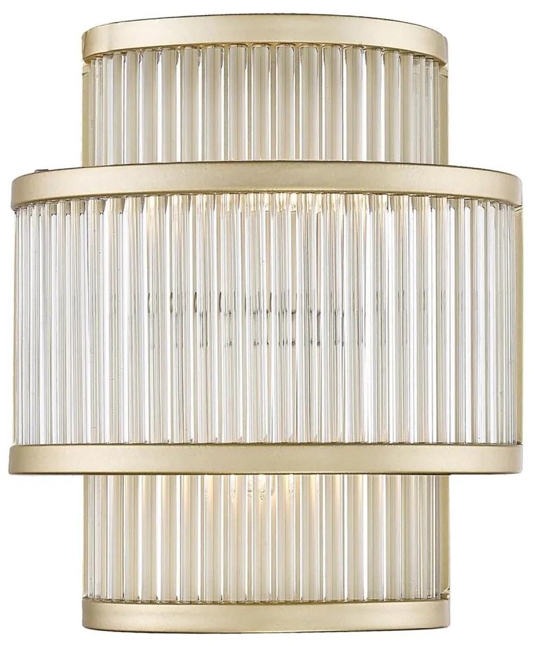 Zuma Line W0528-02B-V6AC - Nástenné svietidlo SERGIO 2xG9/33W/230V zlatá