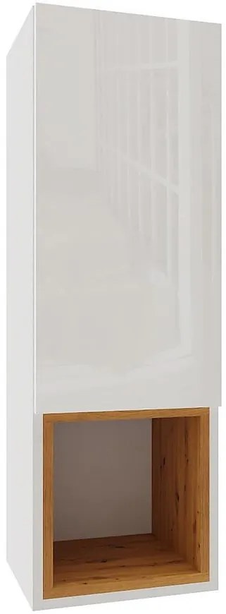 Závesná skrinka Izumi 3 WH-DC biela mat/lesk/artisan