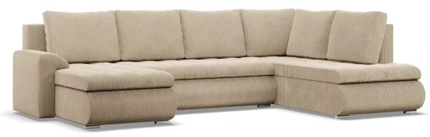 Sedacia súprava FORESTA Poso v tvare U, pravá béžová